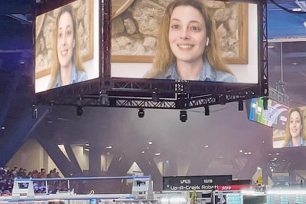 Gillian Jacobs accepted the Founder’s Award via video